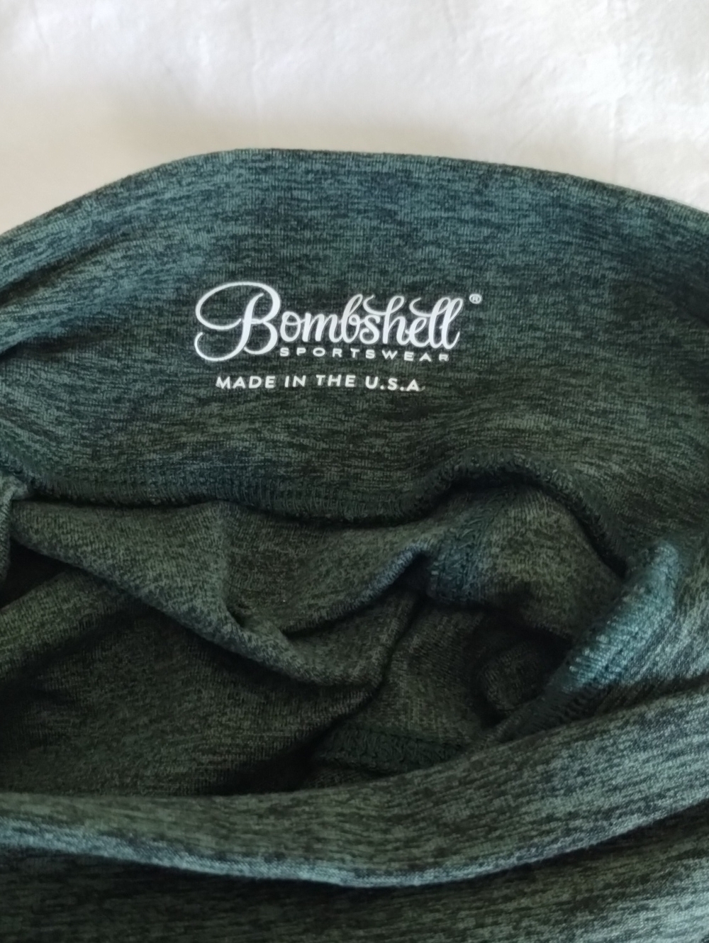 Bombshell V Back High-Waist Leggings Hunter Green XL - Picture 13 of 16